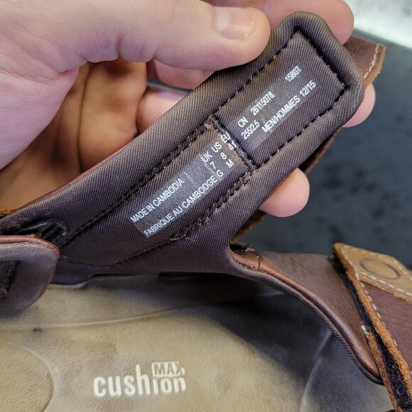 Clarks Men's Raffe Coast Active Sandal, Brown Leather, Size 8 - Picture 5 of 5